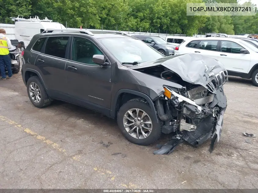 2019 Jeep Cherokee Latitude Plus 4X4 VIN: 1C4PJMLX8KD287241 Lot: 45394067