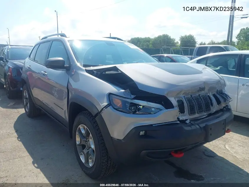 2019 Jeep Cherokee Trailhawk 4X4 VIN: 1C4PJMBX7KD235942 Lot: 45529846