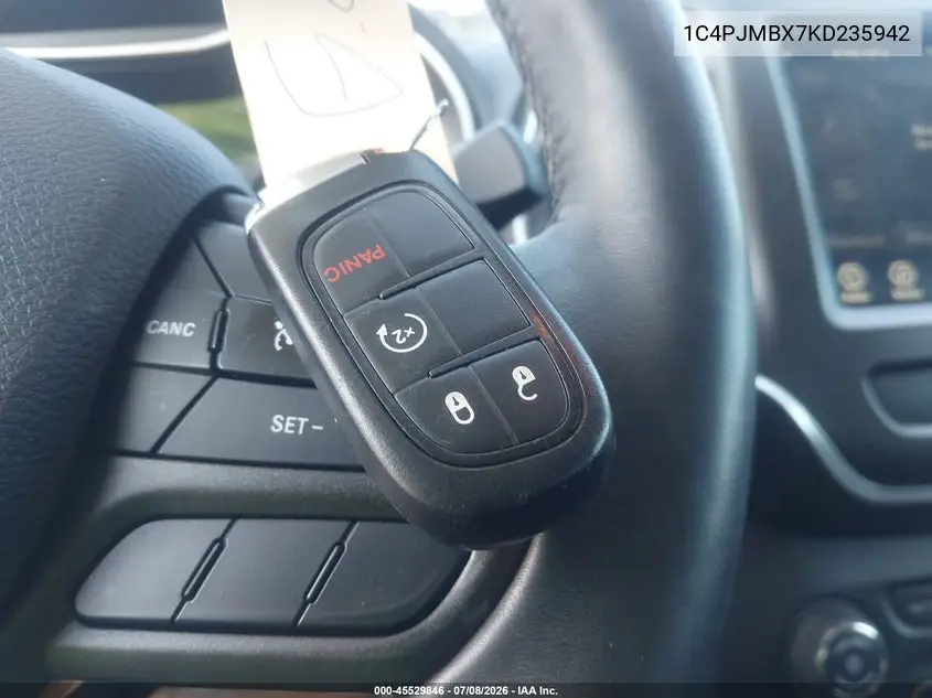 2019 Jeep Cherokee Trailhawk 4X4 VIN: 1C4PJMBX7KD235942 Lot: 45529846