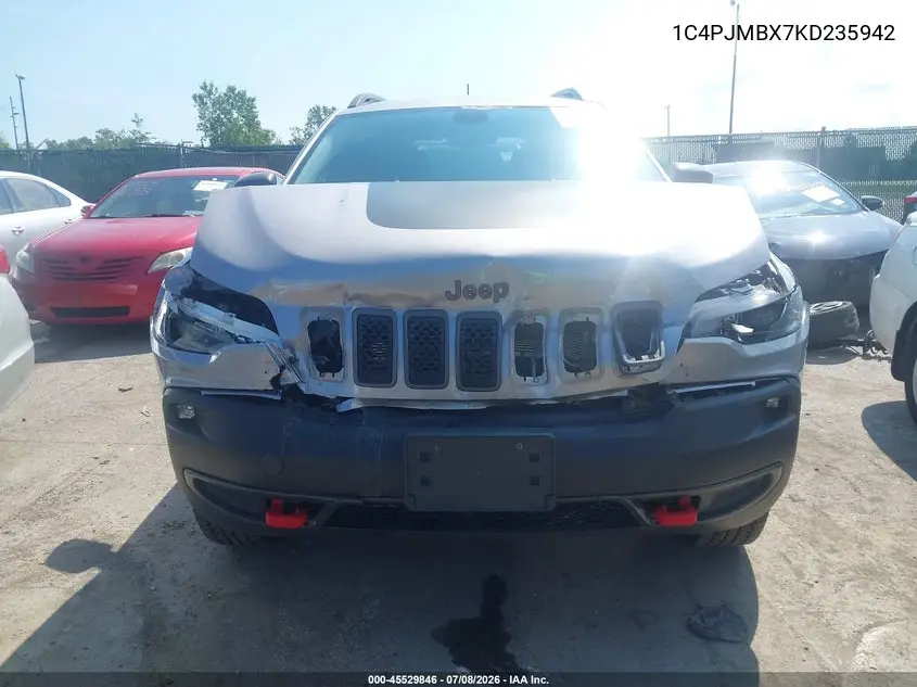 2019 Jeep Cherokee Trailhawk 4X4 VIN: 1C4PJMBX7KD235942 Lot: 45529846