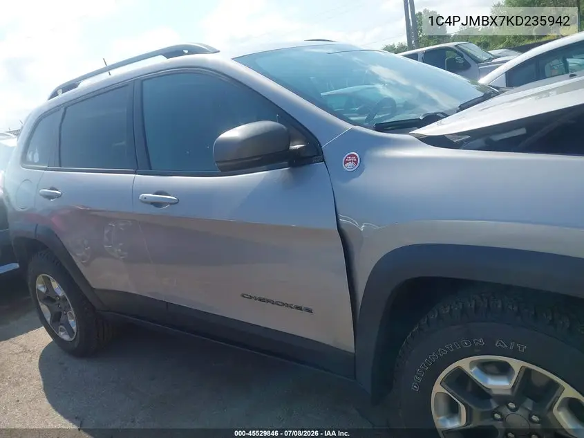 2019 Jeep Cherokee Trailhawk 4X4 VIN: 1C4PJMBX7KD235942 Lot: 45529846