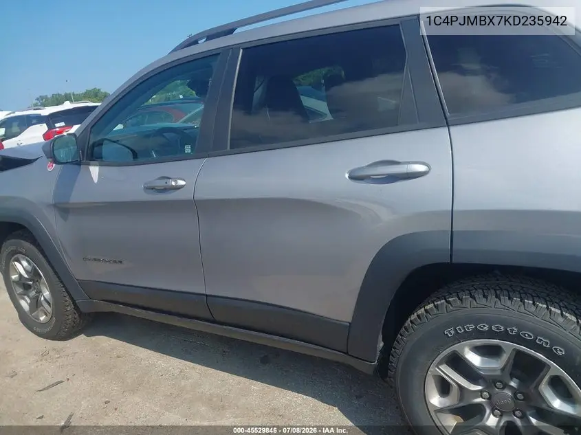 2019 Jeep Cherokee Trailhawk 4X4 VIN: 1C4PJMBX7KD235942 Lot: 45529846