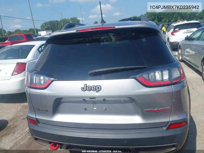 2019 Jeep Cherokee Trailhawk 4X4 VIN: 1C4PJMBX7KD235942 Lot: 45529846