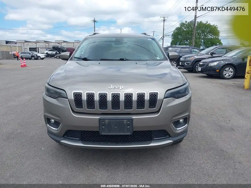 2019 Jeep Cherokee Latitude 4X4 VIN: 1C4PJMCB7KD449476 Lot: 45580996