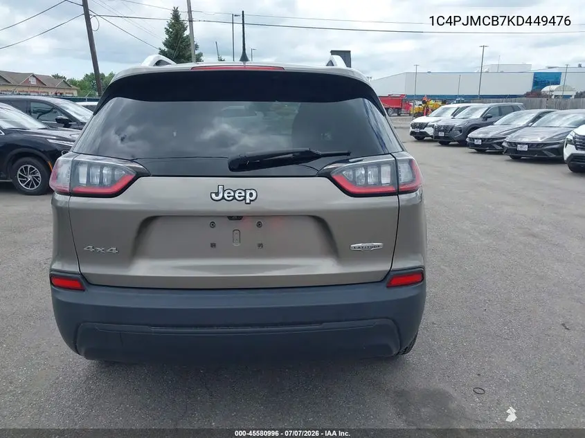 2019 Jeep Cherokee Latitude 4X4 VIN: 1C4PJMCB7KD449476 Lot: 45580996