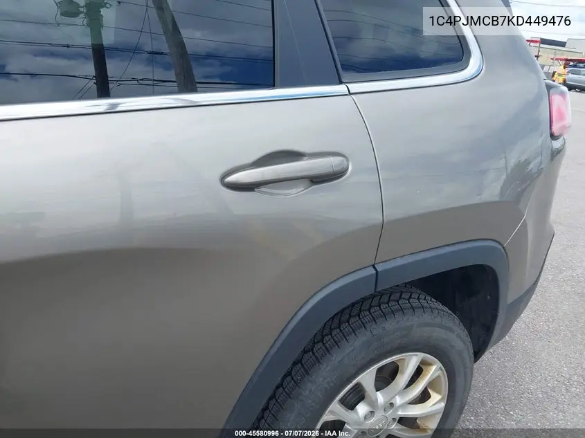 2019 Jeep Cherokee Latitude 4X4 VIN: 1C4PJMCB7KD449476 Lot: 45580996