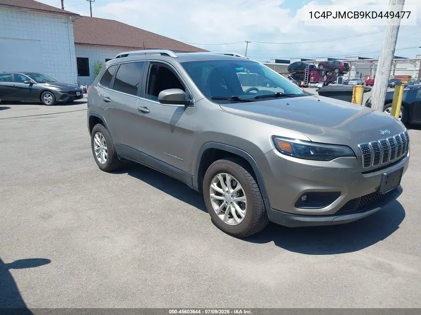 2019 Jeep Cherokee Latitude 4X4 VIN: 1C4PJMCB9KD449477 Lot: 45603644