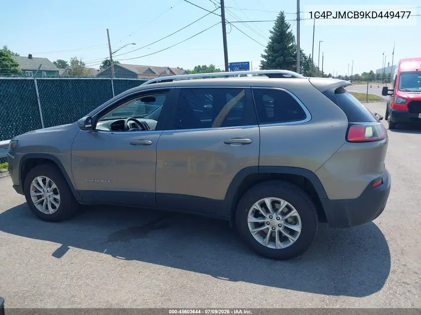 2019 Jeep Cherokee Latitude 4X4 VIN: 1C4PJMCB9KD449477 Lot: 45603644