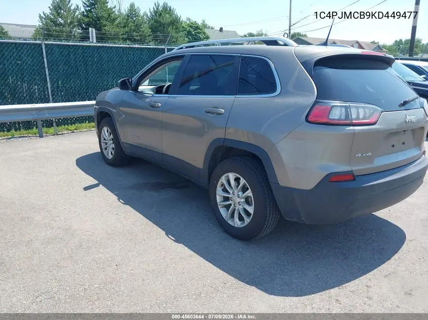 2019 Jeep Cherokee Latitude 4X4 VIN: 1C4PJMCB9KD449477 Lot: 45603644