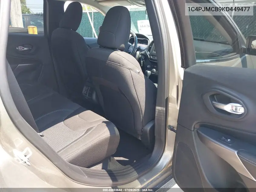 2019 Jeep Cherokee Latitude 4X4 VIN: 1C4PJMCB9KD449477 Lot: 45603644
