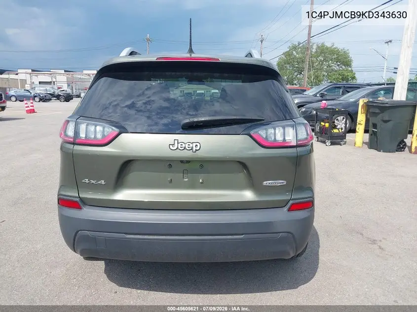 2019 Jeep Cherokee Latitude 4X4 VIN: 1C4PJMCB9KD343630 Lot: 45605621