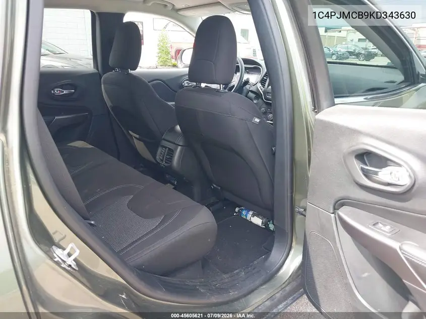 2019 Jeep Cherokee Latitude 4X4 VIN: 1C4PJMCB9KD343630 Lot: 45605621