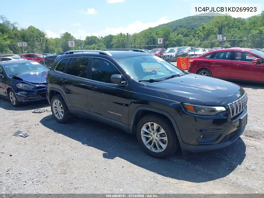 2019 Jeep Cherokee Latitude Fwd VIN: 1C4PJLCB1KD269923 Lot: 45626791