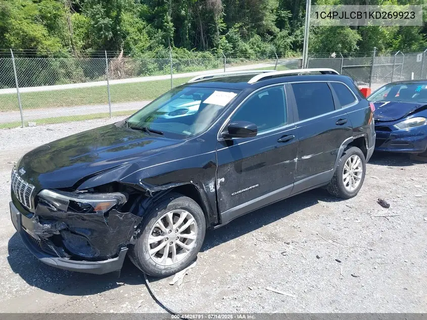 2019 Jeep Cherokee Latitude Fwd VIN: 1C4PJLCB1KD269923 Lot: 45626791