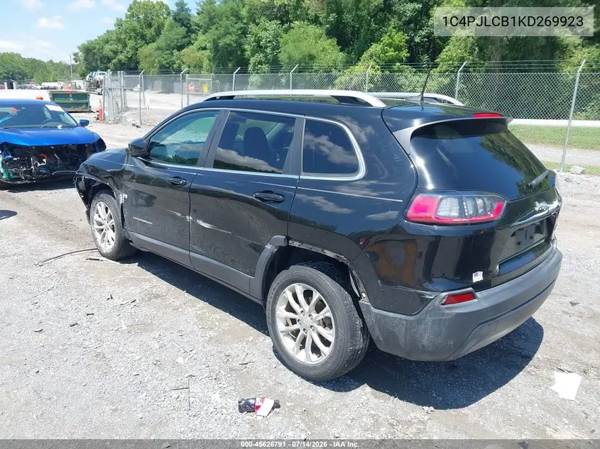 2019 Jeep Cherokee Latitude Fwd VIN: 1C4PJLCB1KD269923 Lot: 45626791