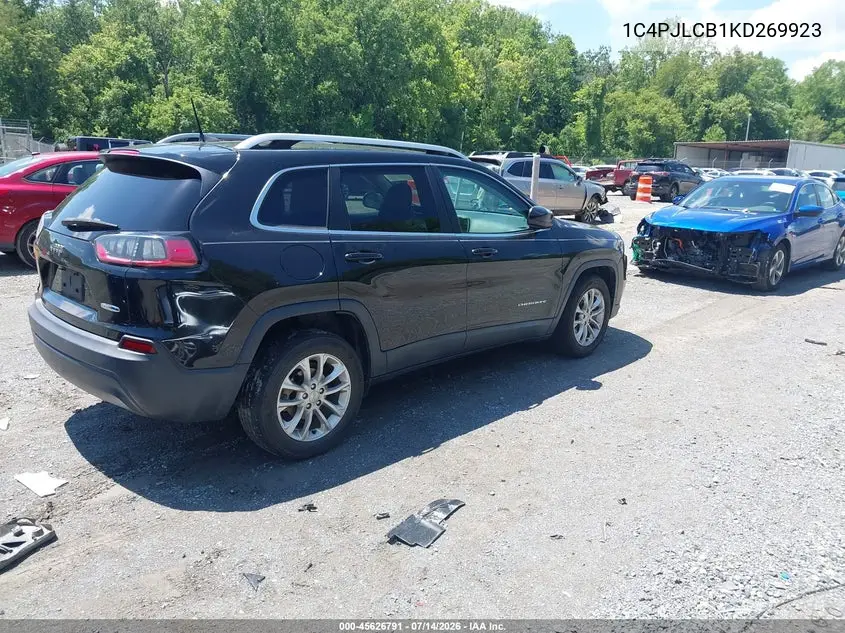 2019 Jeep Cherokee Latitude Fwd VIN: 1C4PJLCB1KD269923 Lot: 45626791