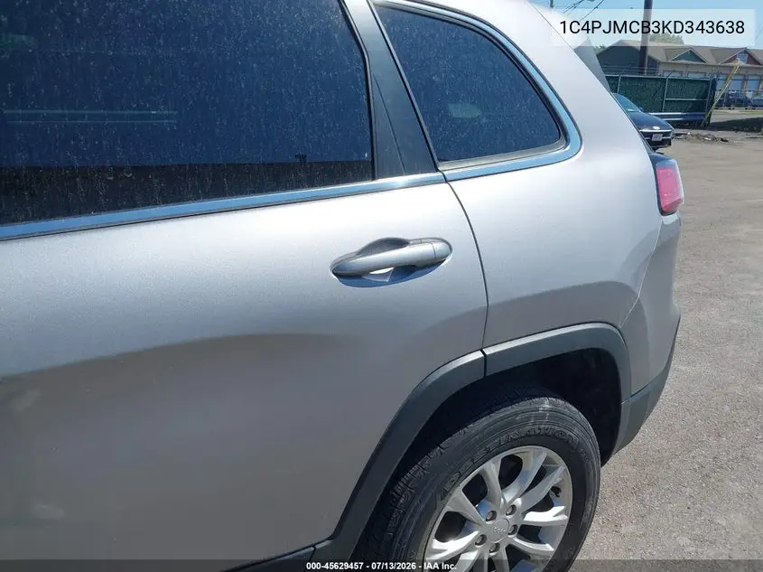 2019 Jeep Cherokee Latitude 4X4 VIN: 1C4PJMCB3KD343638 Lot: 45629457