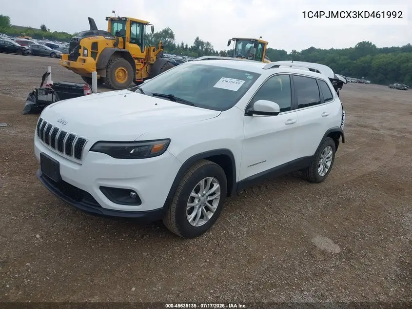 2019 Jeep Cherokee Latitude 4X4 VIN: 1C4PJMCX3KD461992 Lot: 45635135