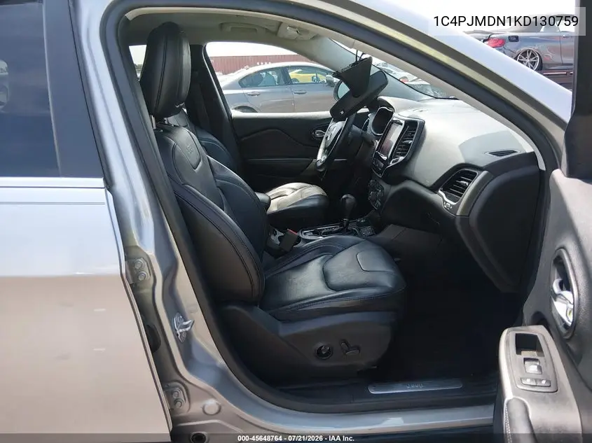 2019 Jeep Cherokee Limited 4X4 VIN: 1C4PJMDN1KD130759 Lot: 45648764