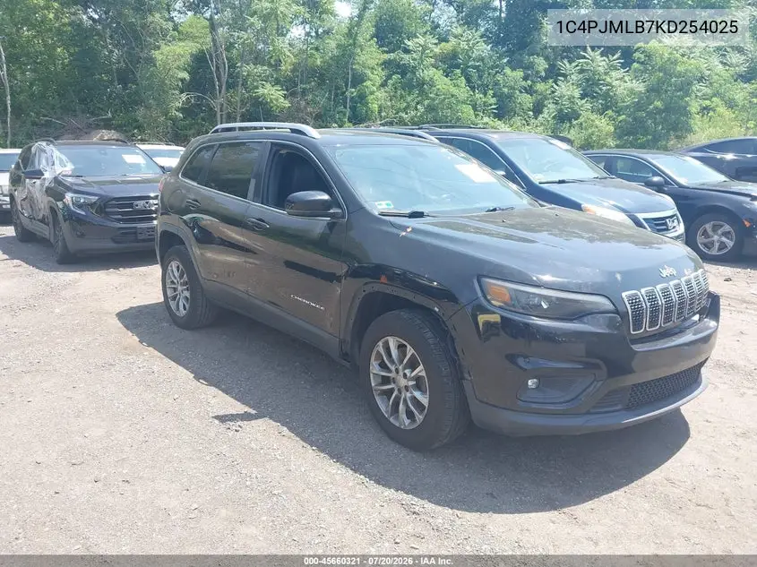 2019 Jeep Cherokee Latitude Plus 4X4 VIN: 1C4PJMLB7KD254025 Lot: 45660321