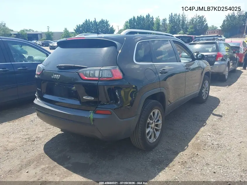 2019 Jeep Cherokee Latitude Plus 4X4 VIN: 1C4PJMLB7KD254025 Lot: 45660321