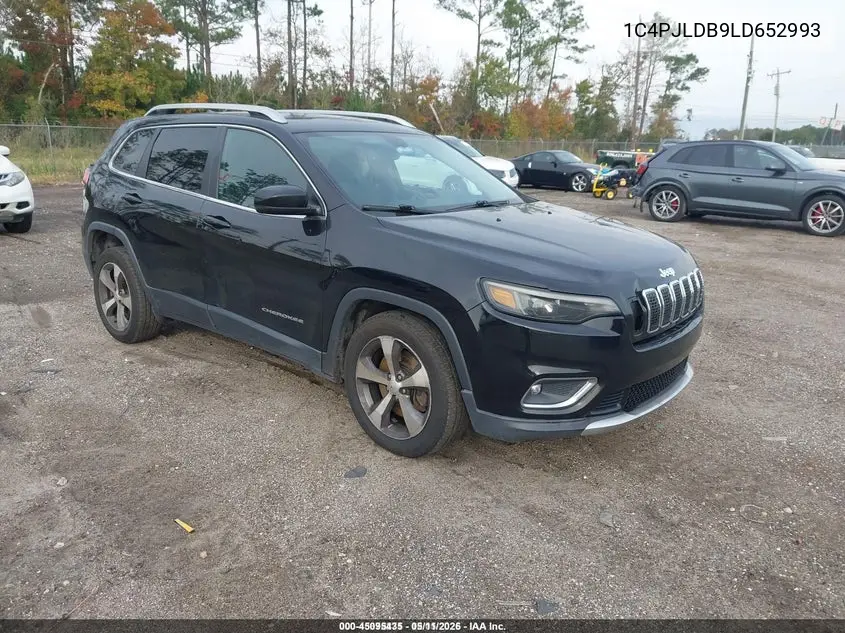 1C4PJLDB9LD652993 2020 Jeep Cherokee Limited Fwd