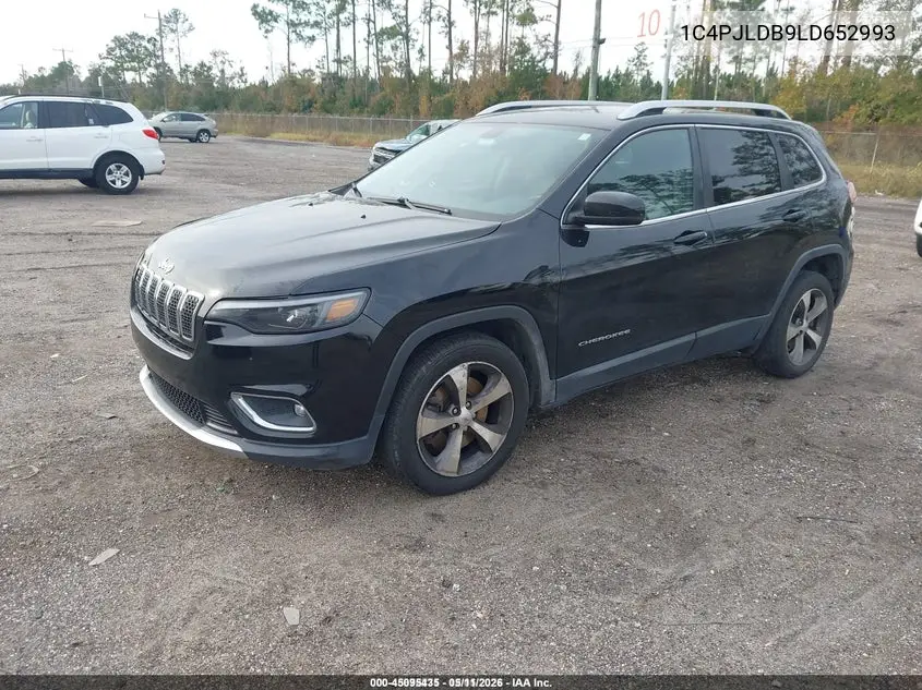 1C4PJLDB9LD652993 2020 Jeep Cherokee Limited Fwd
