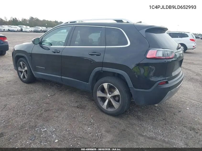 1C4PJLDB9LD652993 2020 Jeep Cherokee Limited Fwd