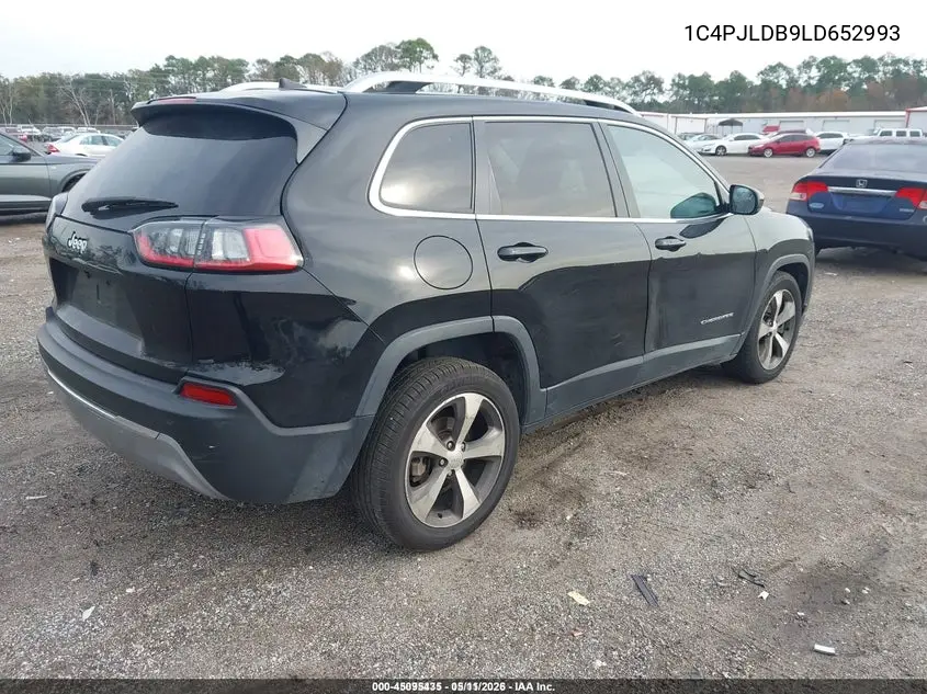 1C4PJLDB9LD652993 2020 Jeep Cherokee Limited Fwd