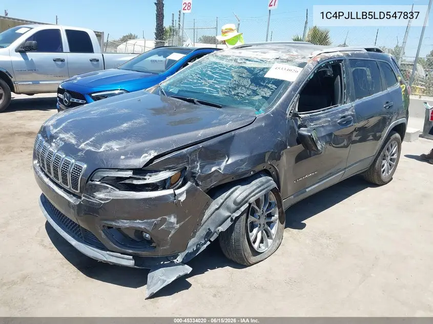 1C4PJLLB5LD547837 2020 Jeep Cherokee Latitude Plus Fwd