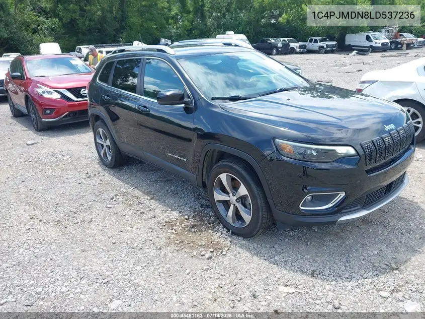 2020 Jeep Cherokee Limited 4X4 VIN: 1C4PJMDN8LD537236 Lot: 45461163