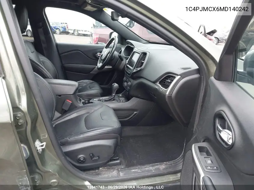 2021 Jeep Cherokee Latitude VIN: 1C4PJMCX6MD140242 Lot: 12641743