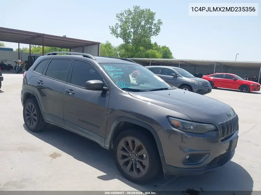 2021 Jeep Cherokee 80Th Anniversary Fwd VIN: 1C4PJLMX2MD235356 Lot: 45509457