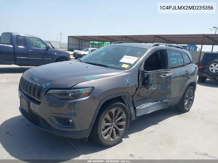 2021 Jeep Cherokee 80Th Anniversary Fwd VIN: 1C4PJLMX2MD235356 Lot: 45509457