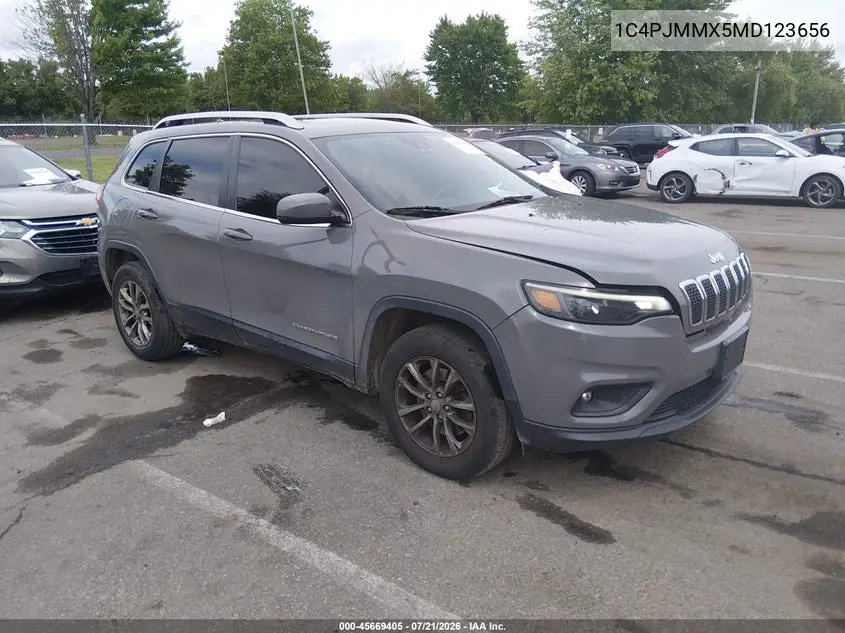 2021 Jeep Cherokee Latitude Lux 4X4 VIN: 1C4PJMMX5MD123656 Lot: 45669405