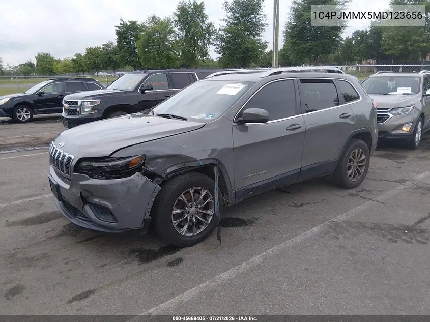 2021 Jeep Cherokee Latitude Lux 4X4 VIN: 1C4PJMMX5MD123656 Lot: 45669405