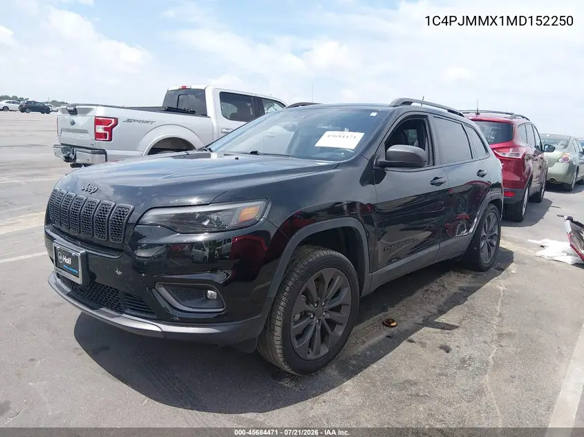 2021 Jeep Cherokee 80Th Anniversary 4X4 VIN: 1C4PJMMX1MD152250 Lot: 45684471