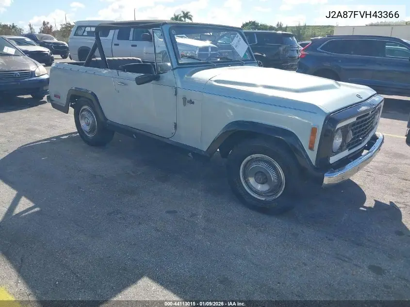 1972 Jeep Commando VIN: J2A87FVH43366 Lot: 44113015