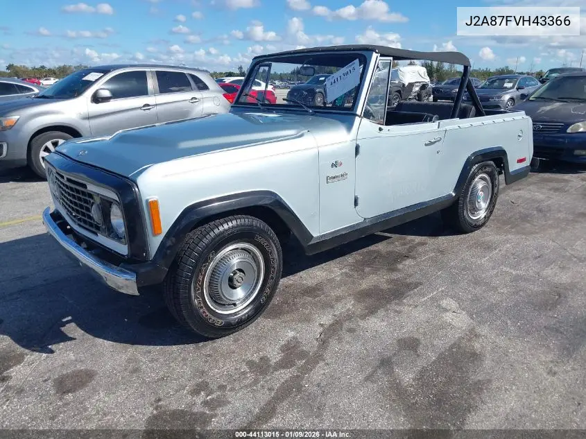 1972 Jeep Commando VIN: J2A87FVH43366 Lot: 44113015