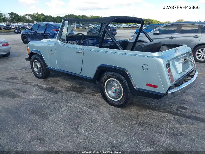 1972 Jeep Commando VIN: J2A87FVH43366 Lot: 44113015