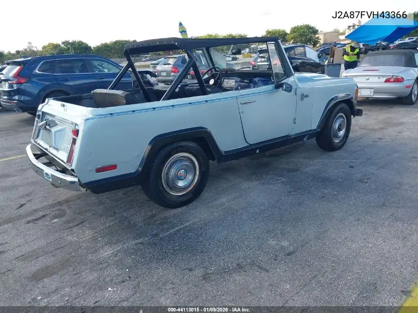 1972 Jeep Commando VIN: J2A87FVH43366 Lot: 44113015