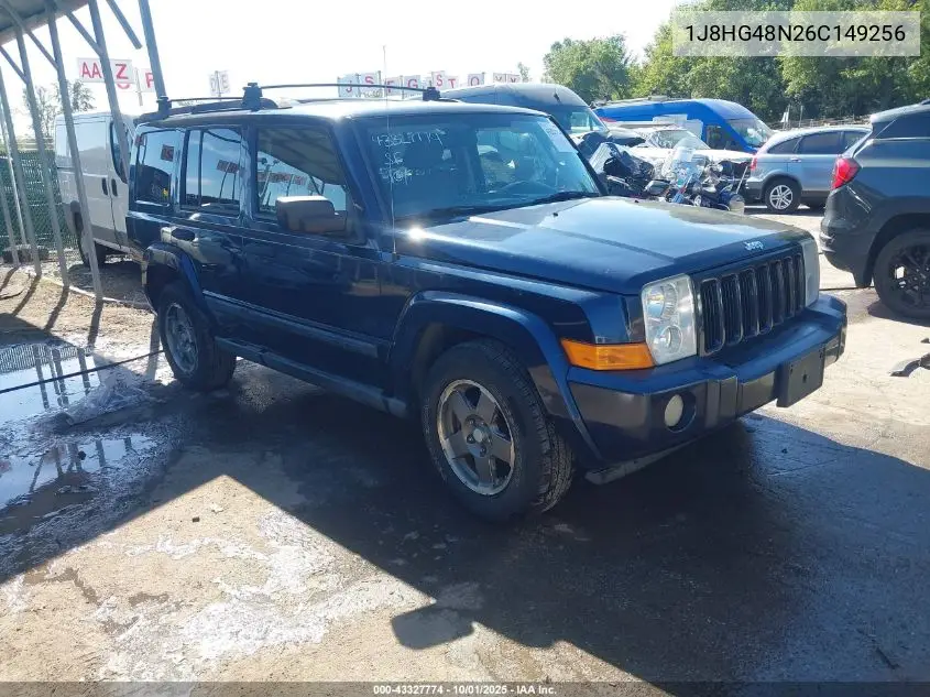 2006 Jeep Commander VIN: 1J8HG48N26C149256 Lot: 43327774