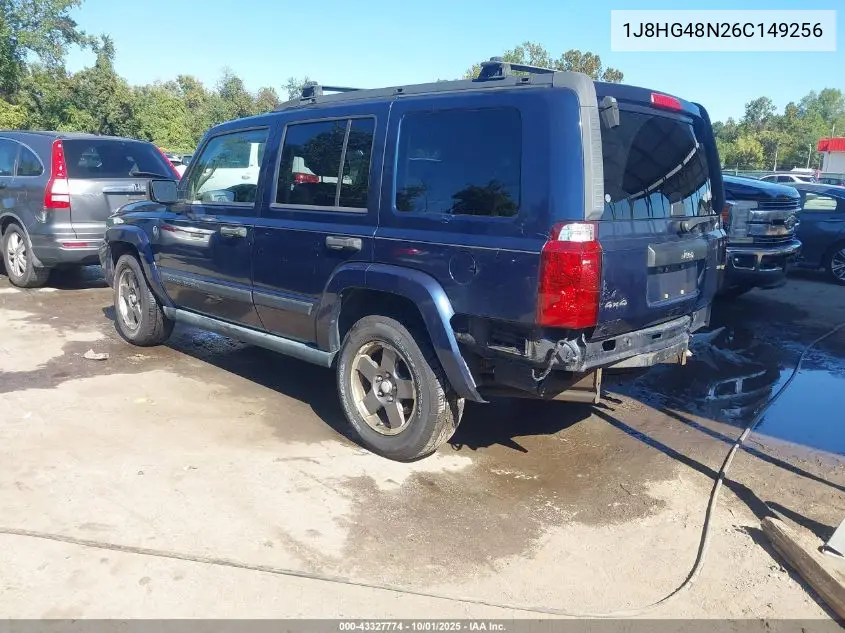 2006 Jeep Commander VIN: 1J8HG48N26C149256 Lot: 43327774