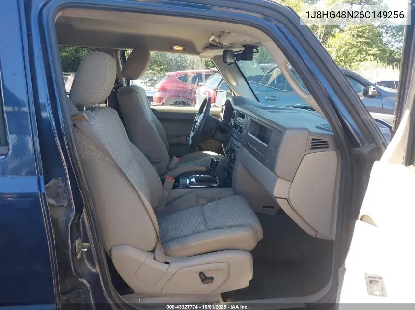 2006 Jeep Commander VIN: 1J8HG48N26C149256 Lot: 43327774