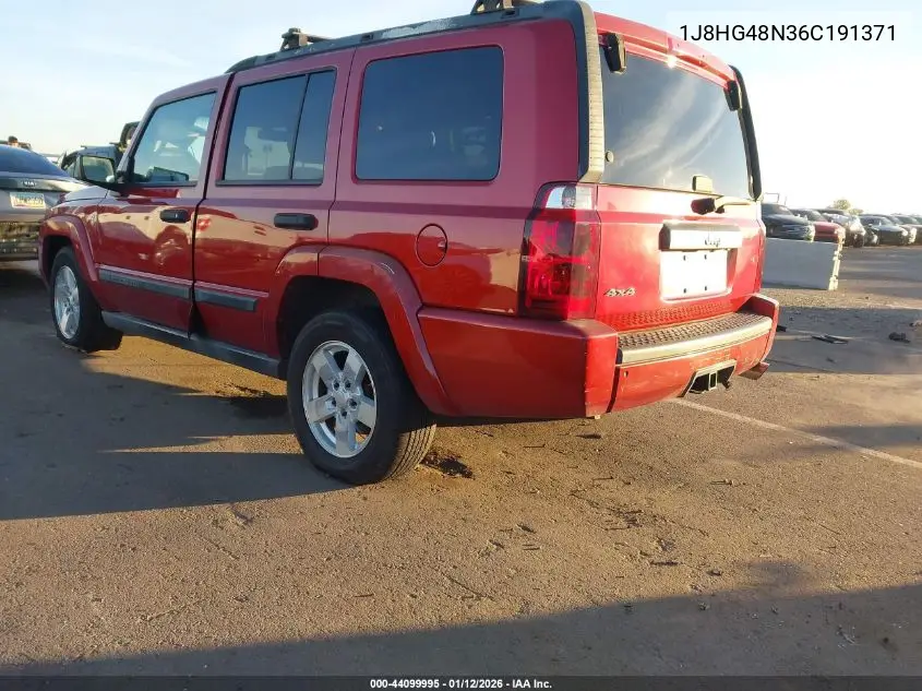 2006 Jeep Commander VIN: 1J8HG48N36C191371 Lot: 44099995