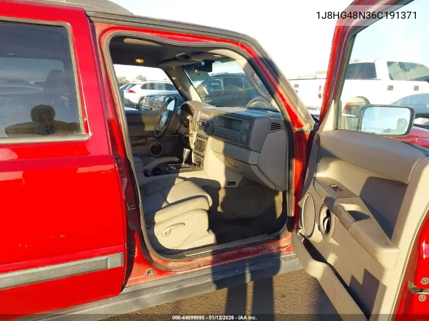 2006 Jeep Commander VIN: 1J8HG48N36C191371 Lot: 44099995