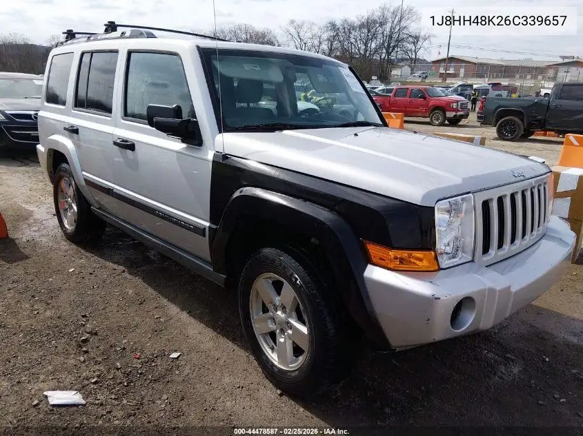 2006 Jeep Commander VIN: 1J8HH48K26C339657 Lot: 44478587