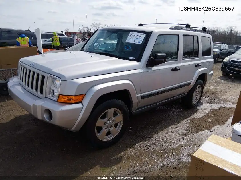 2006 Jeep Commander VIN: 1J8HH48K26C339657 Lot: 44478587