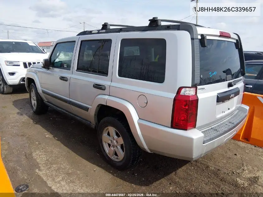 2006 Jeep Commander VIN: 1J8HH48K26C339657 Lot: 44478587