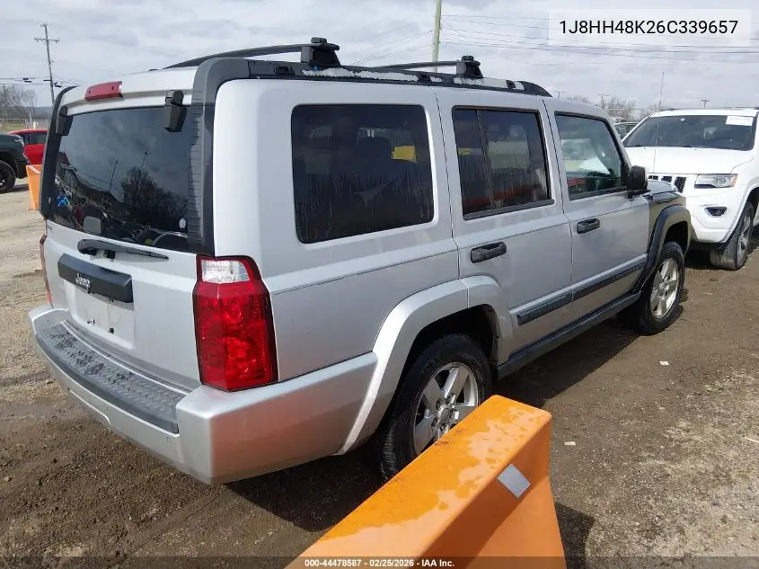 2006 Jeep Commander VIN: 1J8HH48K26C339657 Lot: 44478587